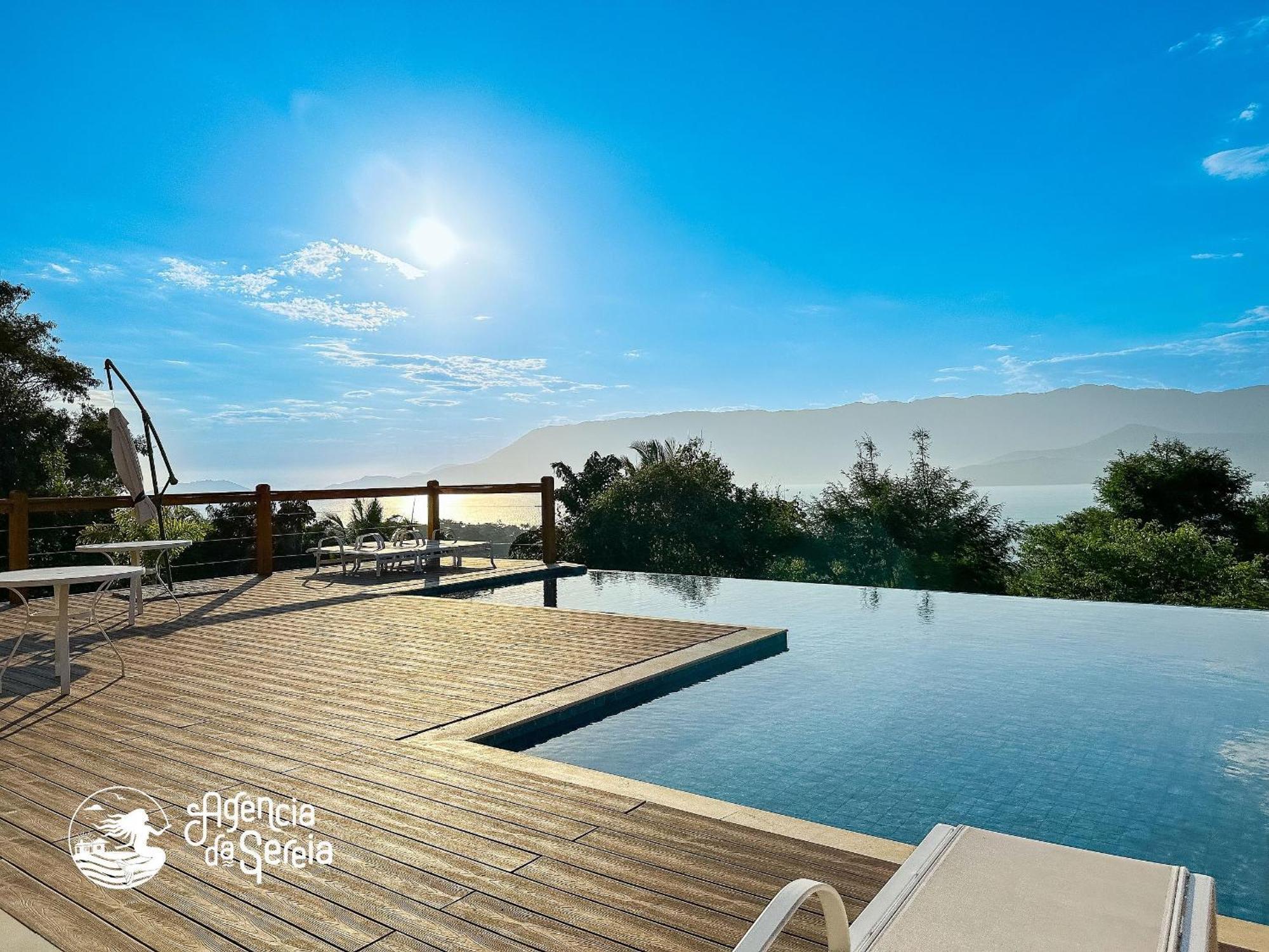 Linda Casa Com Vista Incrivel Em Condominio No Sul Da Ilha Ilhabela Exterior foto